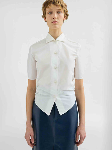 Jil Sander Mujer Barcelona Camisa Técnica color Blanco sku 701-002485 01 - Foto 4