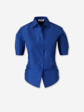 Jil Sander Mujer Barcelona Camisa Casual Lisa color Azul Marino sku 701-002485 02 - Foto 1