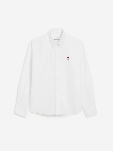 Ami Paris Mujer Barcelona Camisa Logo color Blanco sku 701-002489 01 - Foto 1