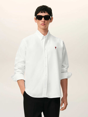 Ami Paris Mujer Barcelona Camisa Logo color Blanco sku 701-002489 01 - Foto 2