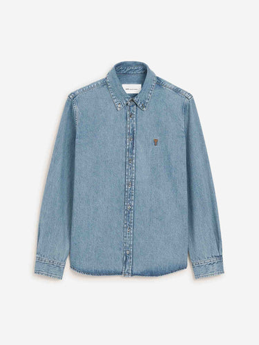 Ami Paris Mujer Barcelona Camisa Denim Logo color Azul Denim sku 701-002490 01 - Foto 1