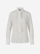McQueen Mujer Barcelona Camisa con Corbata color Marfil sku 701-002491 01 - Foto 1