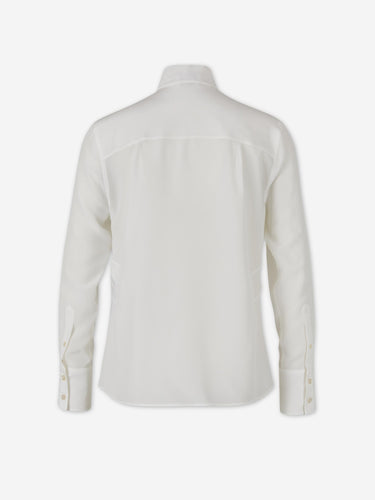 McQueen Mujer Barcelona Camisa con Corbata color Marfil sku 701-002491 01 - Foto 2