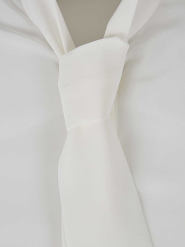 McQueen Mujer Barcelona Camisa con Corbata color Marfil sku 701-002491 01 - Foto 3