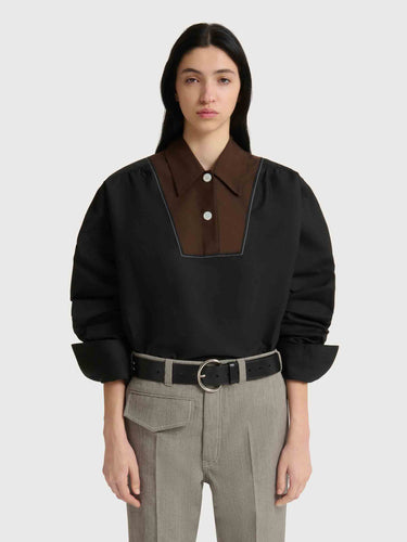 Marni Mujer Barcelona Camisa Manga Larga color Negro sku 701-002495 01 - Foto 2