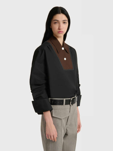Marni Mujer Barcelona Camisa Manga Larga color Negro sku 701-002495 01 - Foto 5
