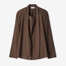 Lemaire Mujer Barcelona Blusa Ascot Seda color Marrón Oscuro sku 701-002497 01 - Foto 1