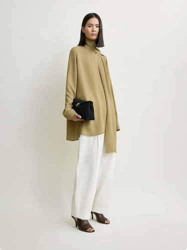 TOTEME Mujer Barcelona Blusa Pañuelo Viscosa color Camel sku 701-002507 01 - Foto 2