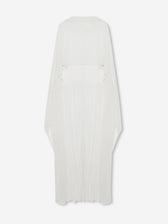 Simkhai Mujer Barcelona Capa Asimétrica Plisada color Blanco sku 701-002511 01 - Foto 1