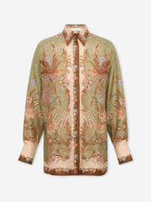 Zimmermann Mujer Barcelona Camisa Holgada Indra color Verde sku 701-002516 01 - Foto 1