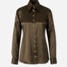 Khaite Mujer Barcelona Camis Lisa Satinada color Verde Militar sku 701-002520 01 - Foto 1