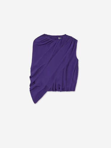 Balenciaga Mujer Barcelona Top Capa Seda color Púrpura sku 701-002522 01 - Foto 1