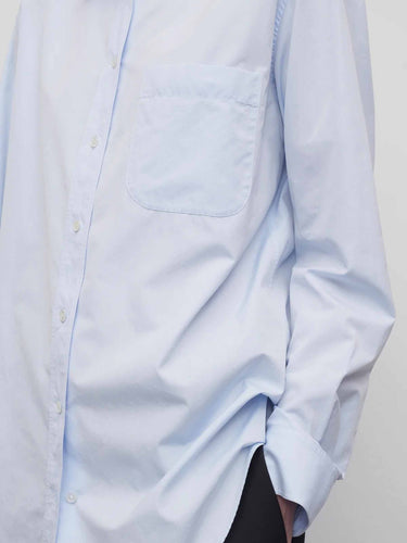 The Row Mujer Barcelona Camisa Algodón Gavina color Azul Celeste sku 701-002526 00 - Foto 4