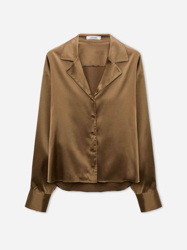 Dorothee Schumacher Mujer Barcelona Camisa Sense of Shine color Caramelo sku 701-002531 01 - Foto 1