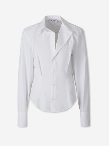 The Attico Mujer Barcelona Camisa Lisa algodón color Blanco sku 701-002535 01 - Foto 1