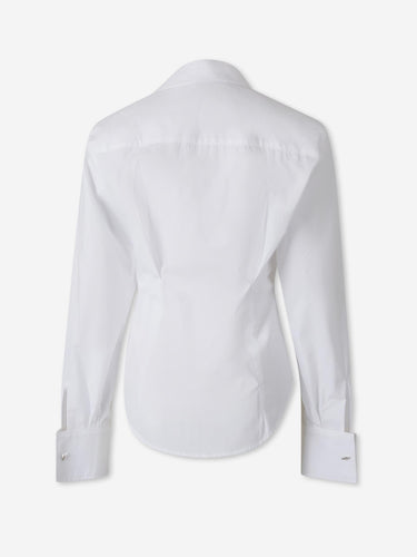 The Attico Mujer Barcelona Camisa Lisa algodón color Blanco sku 701-002535 01 - Foto 2
