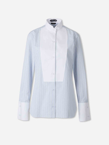 Tom Ford Mujer Barcelona Camisa Esmoquin Contraste color Azul Celeste sku 701-002537 01 - Foto 1