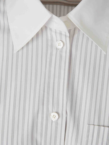 Acne Studios Mujer Barcelona Camisa Listada Rosa color Blanco sku 701-002546 01 - Foto 3