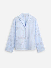 TOTEME Mujer Barcelona Camisa Monograma color Azul Celeste sku 701-002549 01 - Foto 1