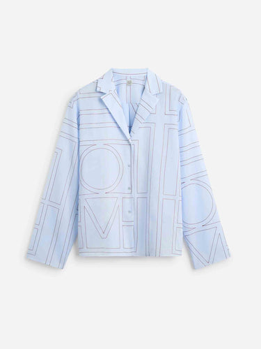 TOTEME Mujer Barcelona Camisa Monograma color Azul Celeste sku 701-002549 01 - Foto 1