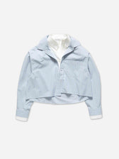 Acne Studios Mujer Barcelona Camisa Rayas Capas color Azul Celeste sku 701-002555 01 - Foto 1