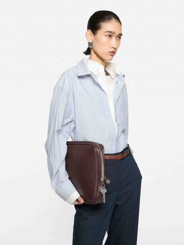 Acne Studios Mujer Barcelona Camisa Rayas Capas color Azul Celeste sku 701-002555 01 - Foto 2