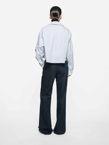 Acne Studios Mujer Barcelona Camisa Rayas Capas color Azul Celeste sku 701-002555 01 - Foto 4