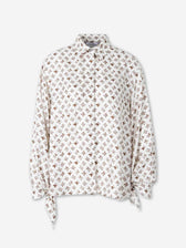 Max Mara Mujer Barcelona Camisa Estampada Monograma color Marfil sku 701-002559 01 - Foto 1