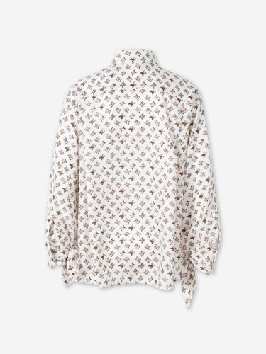 Max Mara Mujer Barcelona Camisa Estampada Monograma color Marfil sku 701-002559 01 - Foto 2