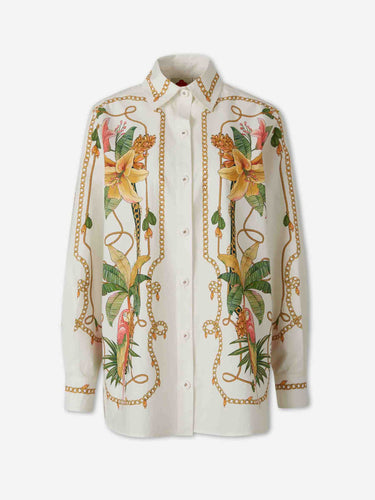 Farm Rio Mujer Barcelona Camisa Estampada Algodón color Blanco sku 701-002561 01 - Foto 1