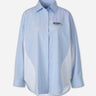 Off-White Mujer Barcelona Camisa Oversized Algodón color Azul Celeste sku 701-002565 01 - Foto 1