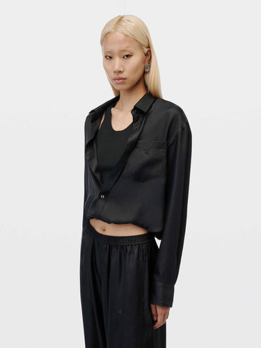 Alexander Wang Mujer Barcelona Camisa Top Capas color Negro sku 701-002570 01 - Foto 5