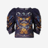 Farm Rio Mujer Barcelona Blusa Golden Nature color Azul Marino sku 701-002571 01 - Foto 1