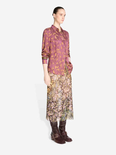 Dries Van Noten Mujer Barcelona Camisa Estampada Jacquard color Terracota sku 701-002574 01 - Foto 2