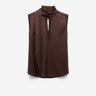 Dorothee Schumacher Mujer Barcelona Blusa Seda Lazo color Marrón Oscuro sku 702-000493 01 - Foto 1