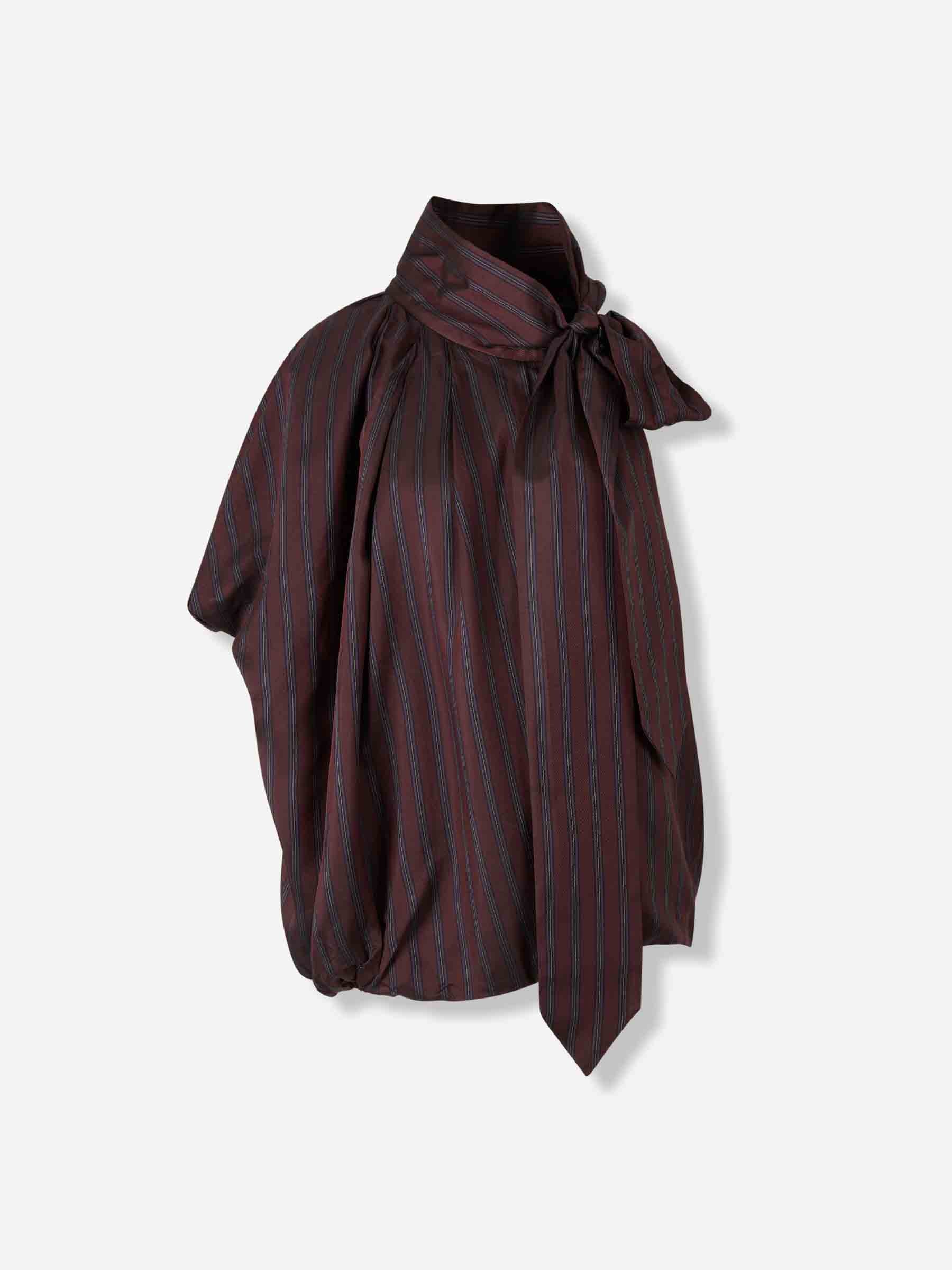 Dries Van Noten Mujer Barcelona Blusa Cocoon Cupro color Burdeos sku 702-000497 01 - Foto 1