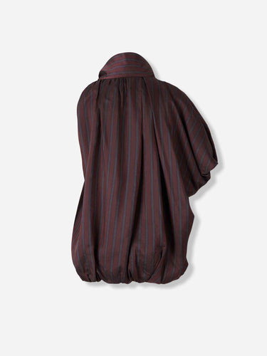 Dries Van Noten Mujer Barcelona Blusa Cocoon Cupro color Burdeos sku 702-000497 01 - Foto 2