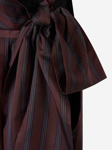 Dries Van Noten Mujer Barcelona Blusa Cocoon Cupro color Burdeos sku 702-000497 01 - Foto 3