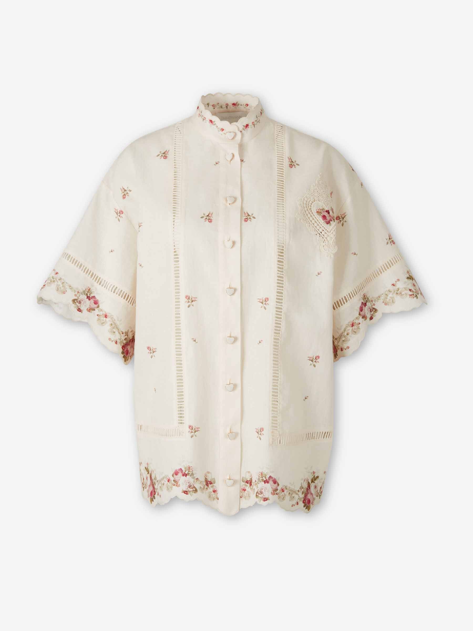 Zimmermann Mujer Barcelona Blusa Patience Lino color Multicolor sku 702-000505 01 - Foto 1