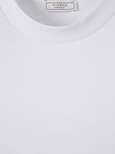 Peserico Mujer Barcelona Camiseta Lisa Algodón color Blanco sku 702-000508 01 - Foto 3