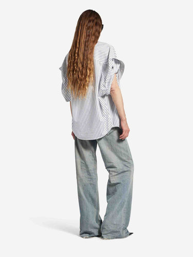 Balenciaga Mujer Barcelona Camisa Manga Recogida color Blanco sku 702-000514 01 - Foto 3
