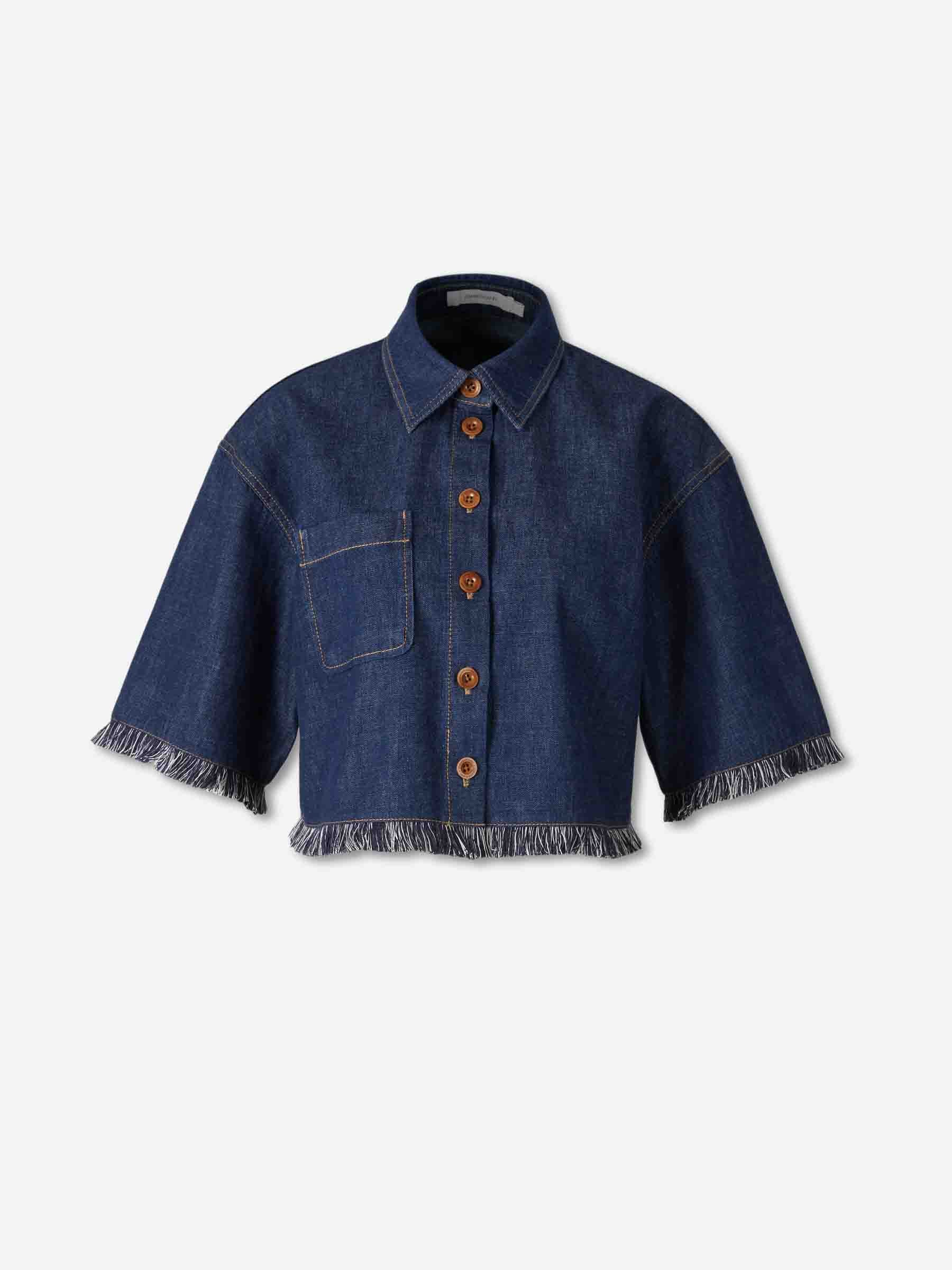 Zimmermann Mujer Barcelona Camisa Denim Rhiannon color Azul Denim sku 702-000515 01 - Foto 1