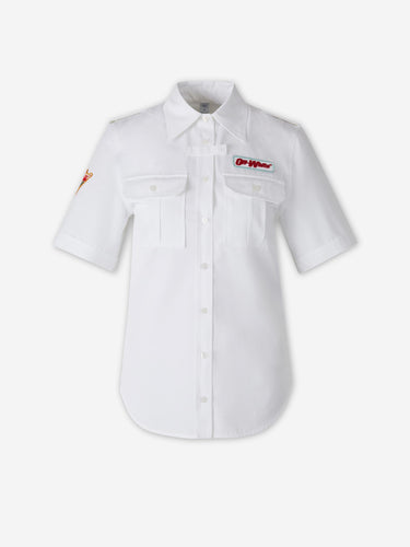Off-White Mujer Barcelona Camisa Lisa Casual color Blanco sku 702-000516 01 - Foto 1