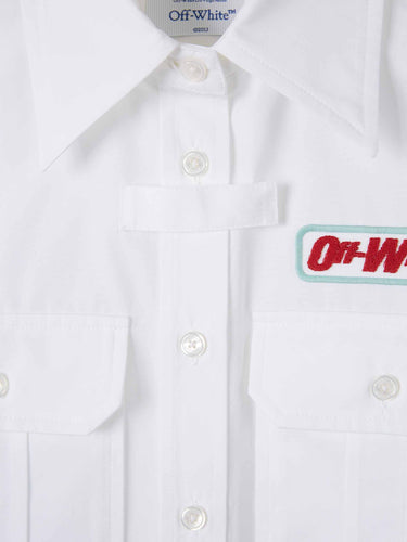 Off-White Mujer Barcelona Camisa Lisa Casual color Blanco sku 702-000516 01 - Foto 3
