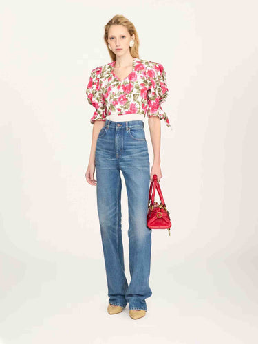 Chloé Mujer Barcelona Blusa Floral Popelina color Rosa sku 702-000520 01 - Foto 2