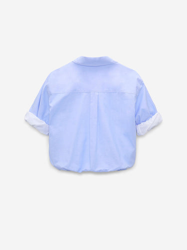Dorothee Schumacher Mujer Barcelona Blusa Doble Capa color Azul Celeste sku 702-000521 01 - Foto 3