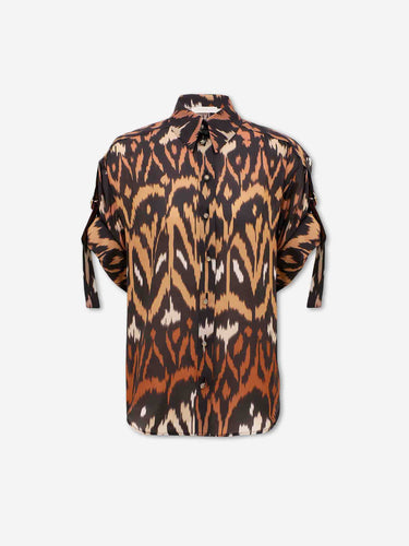 Zimmermann Mujer Barcelona Camisa Aster Relaxed color Multicolor sku 702-000525 01 - Foto 1