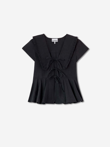 Ganni Mujer Barcelona Blusa Cuello Bobo color Negro sku 702-000527 01 - Foto 1