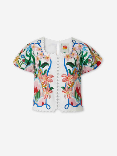 Farm Rio Mujer Barcelona Blusa Manga Corta color Multicolor sku 702-000530 01 - Foto 1
