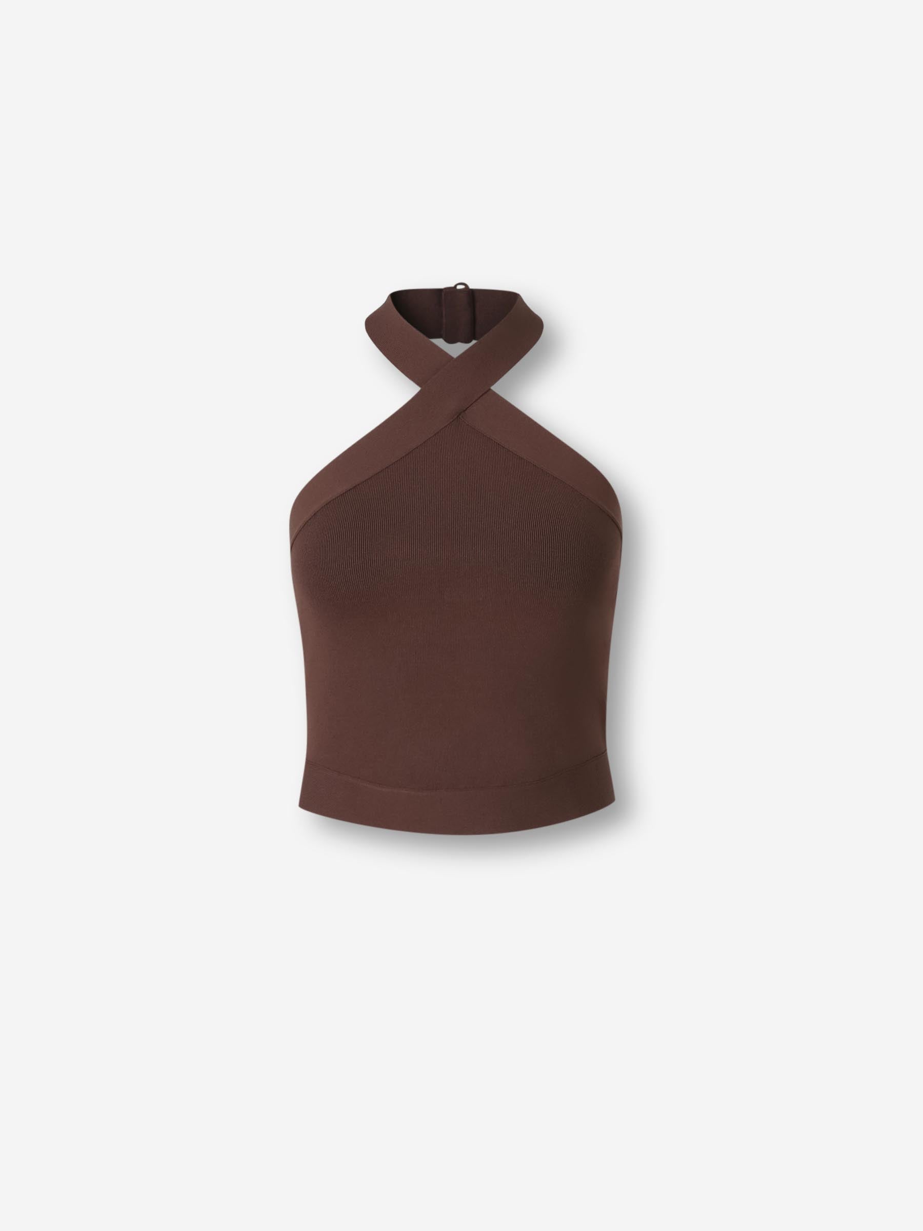 Cult Gaia Mujer Barcelona Top Punto Louisa color Burdeos sku 703-002414 02 - Foto 1